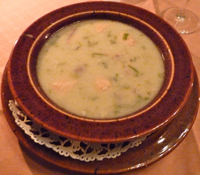 soupe au saumon