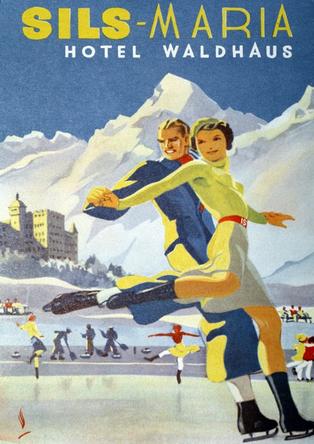 Nostalgieposter - Eislauf