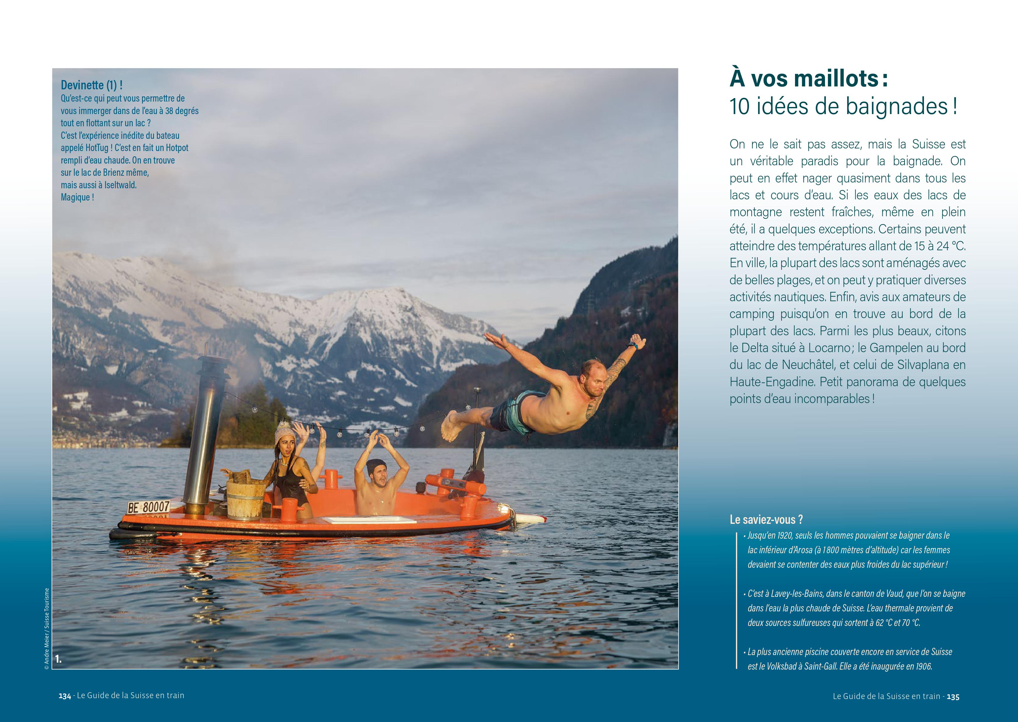 Extrait du Guide de la Suisse en train (Ed. La Vie du Rail)