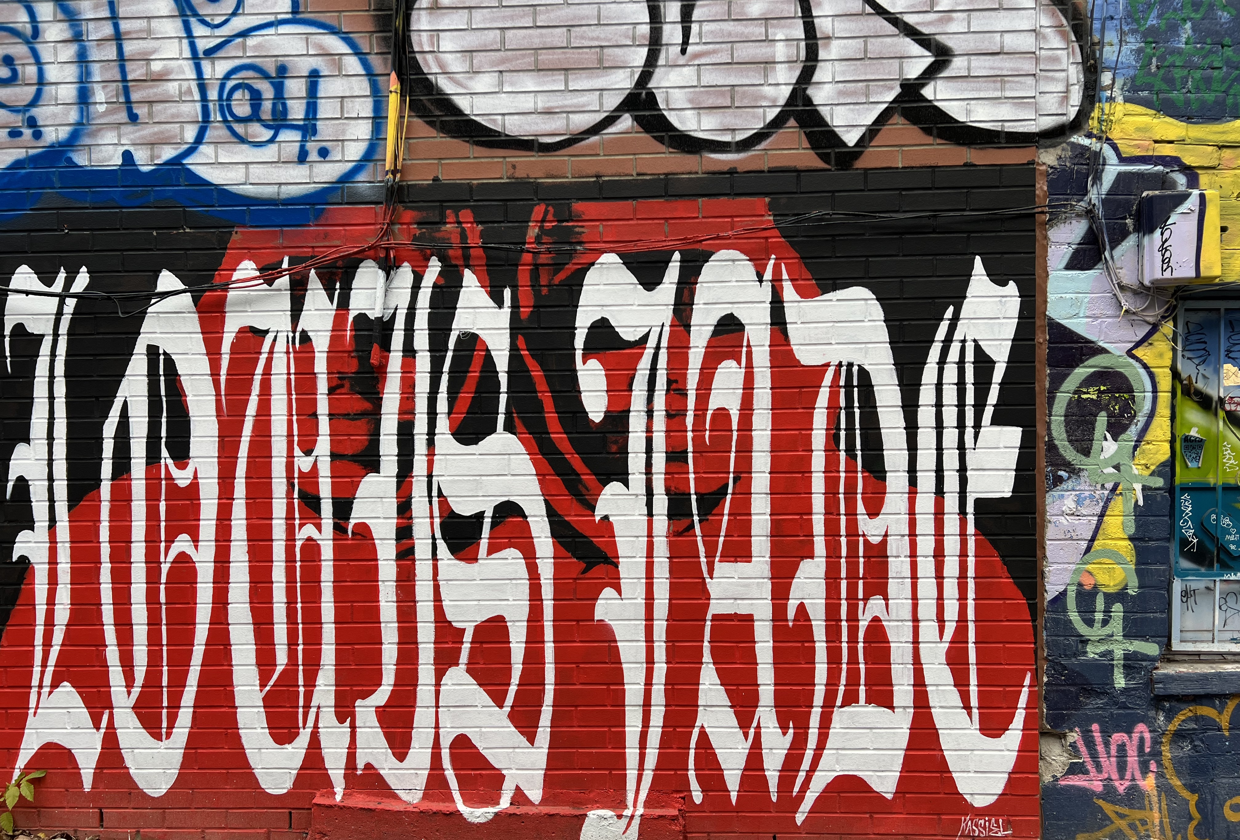 Aperçu des murales de Montréal pendant la visite guidée proposée par Mélanie Renaud. Crédit Chemin Lisant