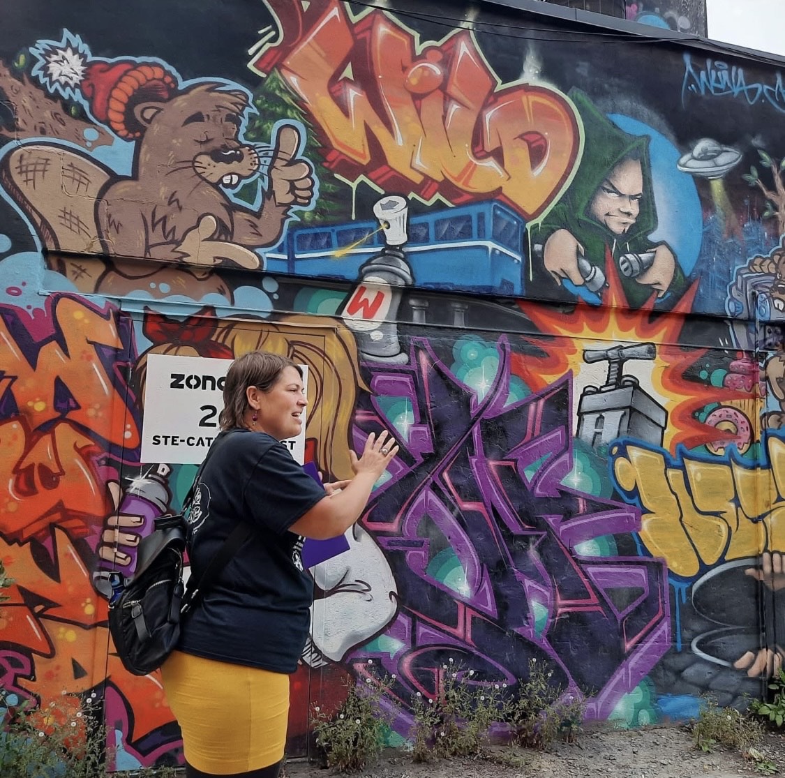 Mélanie Renaud, fondatrice de Carpe Diem et guide officielle de Montréal, expert en art urbain.
