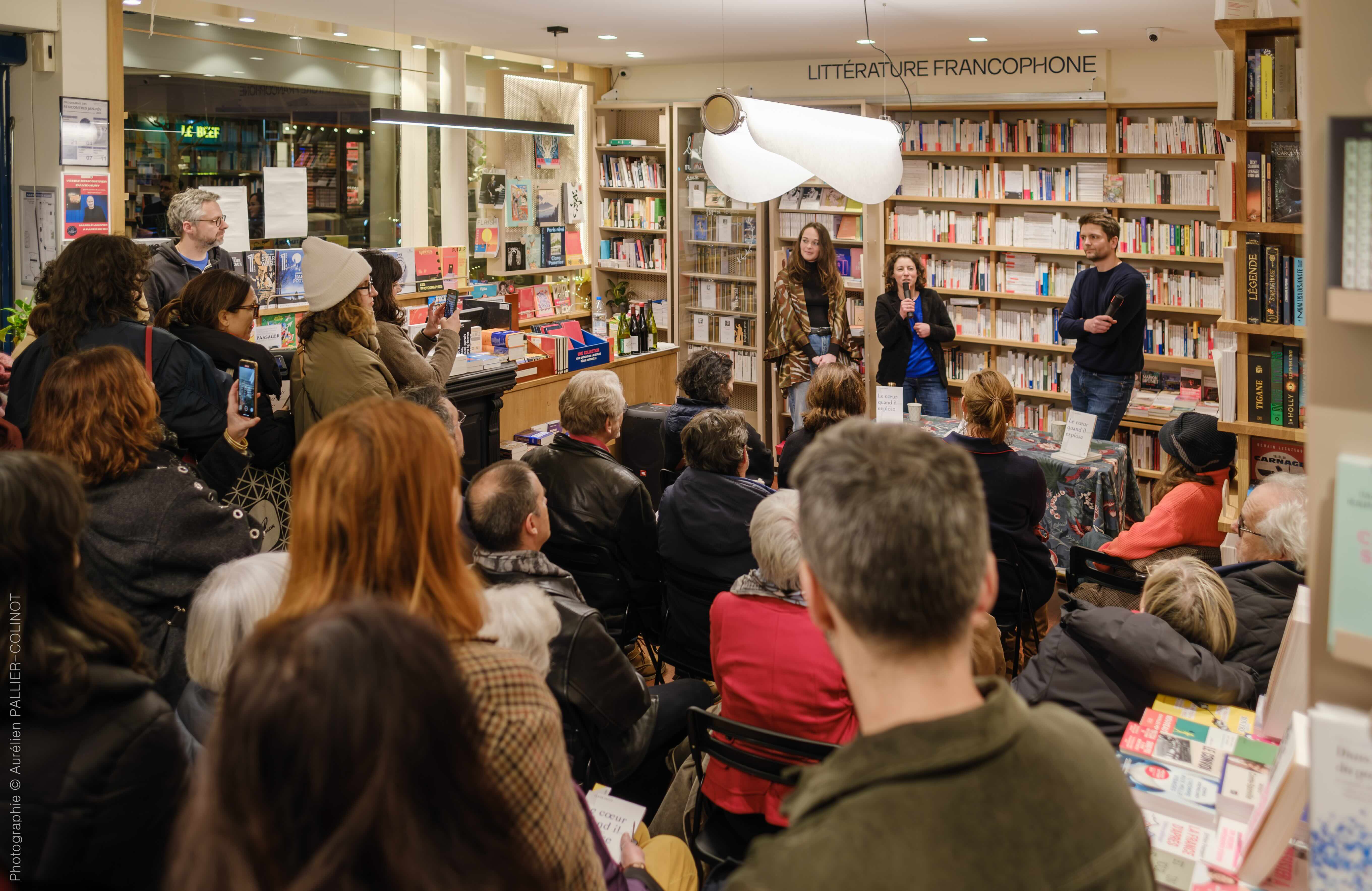 Soirée de lancement des éditions Quartier libre et du premier roman de Claire Griois, "Le cœur quand il explose", le 17 janvier 2025 - © Pierre Bonte-Joseph